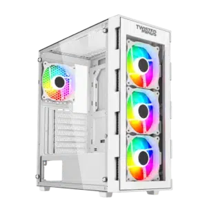 RTX 3050 6GB Gaming PC – i5-12400F – Twisted Minds Titan White