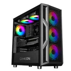 RTX 5060 Gaming PC – i5-14400F – SharX Razorfin Black