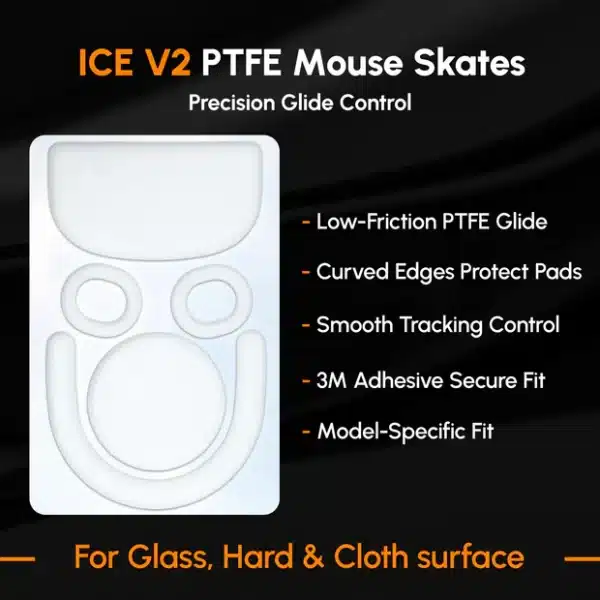 ESPTiger ICE V2 PTFE Mouse Skates for Logitech G Pro X Superlight 2 - AX Store Kuwait - 6
