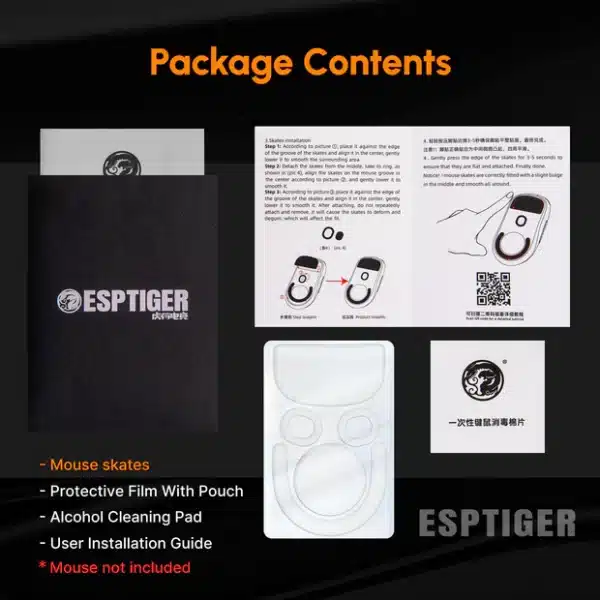 ESPTiger ICE V2 PTFE Mouse Skates for Logitech G Pro X Superlight 2 - AX Store Kuwait - 3