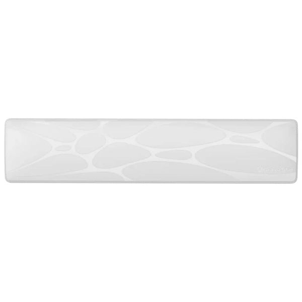 GravaStar 75% Keyboard Wrist Rest Pad in White with PU leather surface