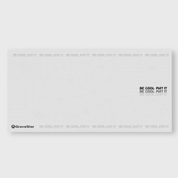 GravaStar Gaming Mouse Pad 800x400mm in White