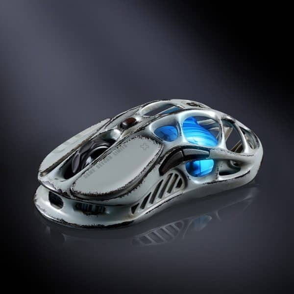 GravaStar Mercury M1 Pro Battle-Worn Silver Mist wireless gaming mouse