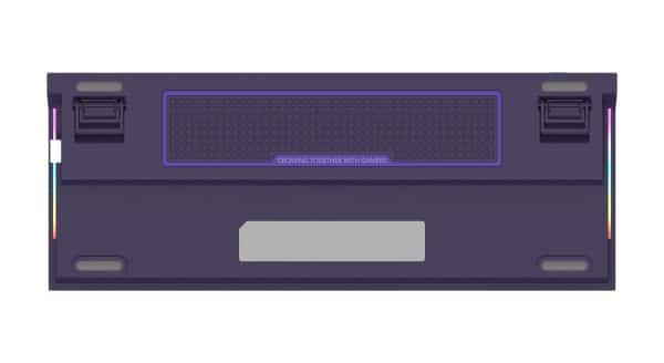 SADES Bate Wolf 87 Blackberry Mousse side view with RGB light bars - AX Store Kuwait