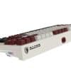 SADES Bate Wolf 87 Bordeaux Red side view with RGB light bars - AX Store Kuwait