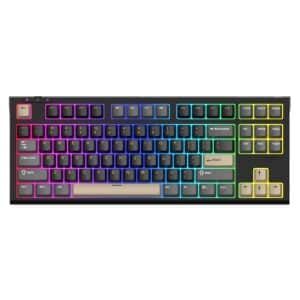 SADES Bate Wolf 87 TKL tri-mode mechanical keyboard Black - AX Store Kuwait