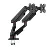 SADES Cobra dual monitor mount arm black up to 40 inch per arm