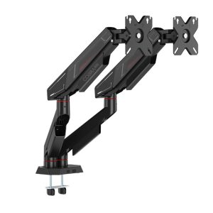 SADES Cobra dual monitor mount arm black up to 40 inch per arm