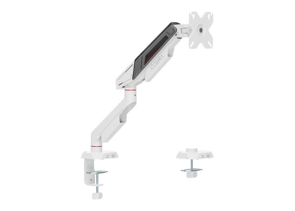 SADES Cobra single monitor mount arm white up to 40 inch