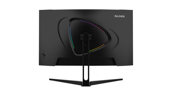 SADES FS-Dolphin-27 curved gaming monitor rear view