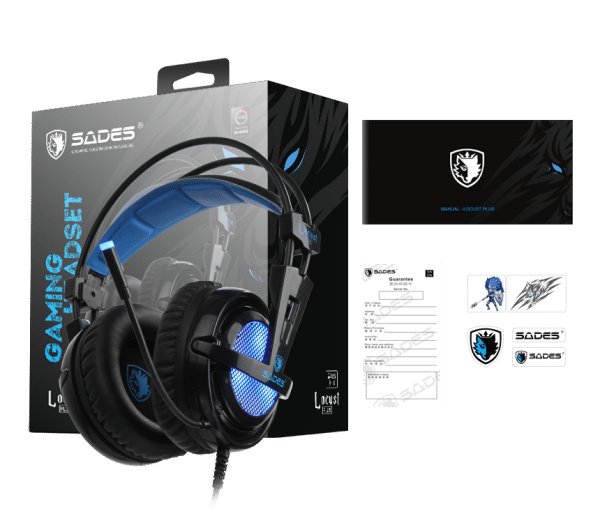 SADES Locust Plus SA-904 Gaming Headset – Virtual 7.1 / RGB - AX Store Kuwait - 3