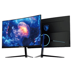 SADES NC-Pelagia 24 inch curved FHD 200Hz VA gaming monitor black front view