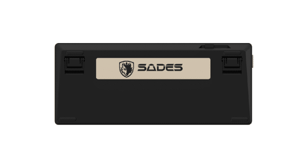 SADES Phantom Wolf 75 keyboard black angled view
