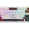 SADES Phantom Wolf 75 mechanical keyboard bordeaux red with aluminum knob