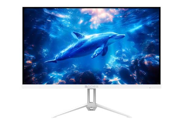 SADES RT-Dolphin 27 inch FHD 240Hz IPS gaming monitor white front view