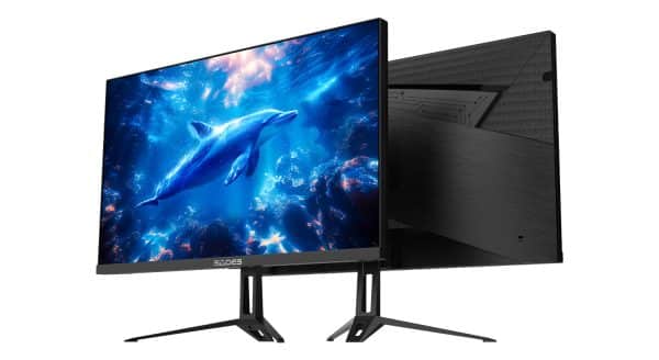 SADES RT-Dolphin gaming monitor black angled view