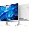 SADES RT-Dolphin gaming monitor white angled view