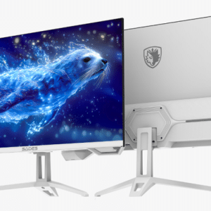 SADES SL-Sealion Pro 24 inch FHD 144Hz IPS gaming monitor white front view