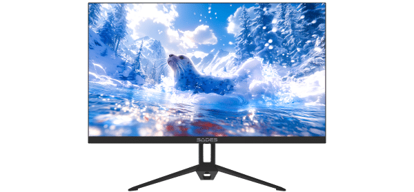 SADES ST-Seal gaming monitor black rear accent lighting