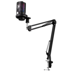 SADES Tyto ME6S RGB USB Microphone - Boom Arm Kit