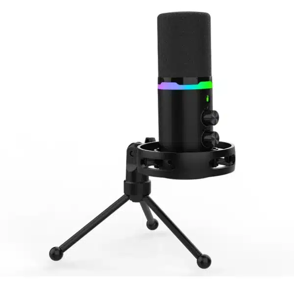 SADES Apex Owl SA-M02 RGB USB/XLR Dynamic Microphone – Black - AX Store Kuwait - 4