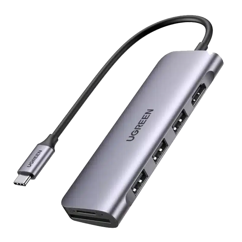UGREEN CM195 70410 USB-C Hub with HDMI, 3× USB 3.0 & SD/TF