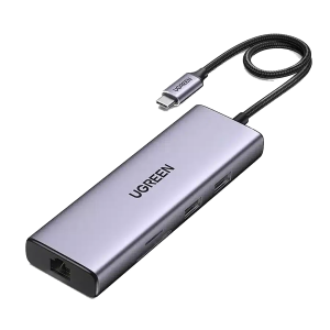 UGREEN CM490 90119 USB-C Hub - Dual 4K 60Hz HDMI, Gigabit & PD