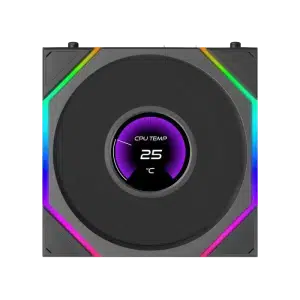 LIAN LI UNI FAN TL LCD FLEX Reverse Blade Wireless 120mm ARGB Fan - 1 Pack