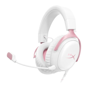 HyperX Cloud III Wired Gaming Headset - White/Pink