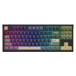SADES Bate Wolf 87 TKL Tri-Mode Mechanical Gaming Keyboard - Hot-Swappable RGB