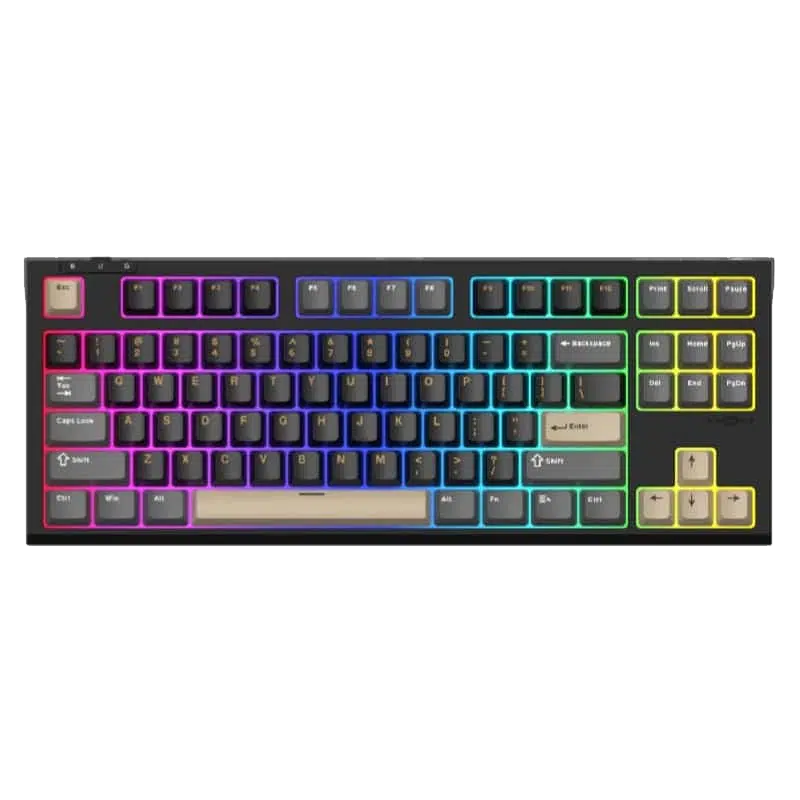 SADES Bate Wolf 87 TKL Tri-Mode Mechanical Gaming Keyboard - Hot-Swappable RGB