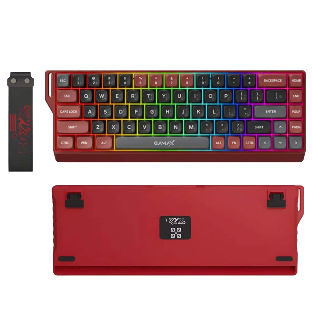 Gamax GM-02 Tri-Mode RGB Mechanical Keyboard - Arabic Support