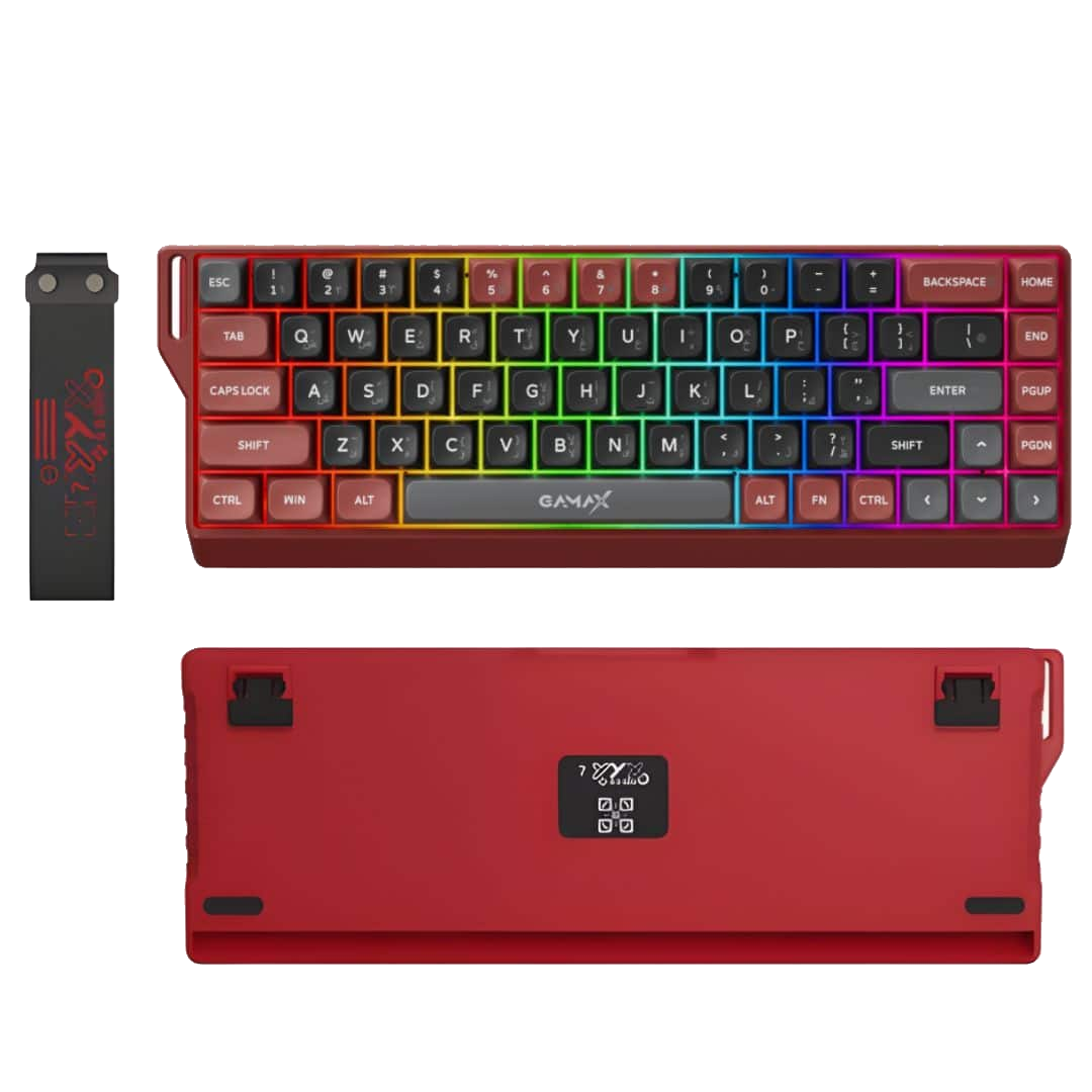 Gamax GM-02 Tri-Mode RGB Mechanical Keyboard - Arabic Support