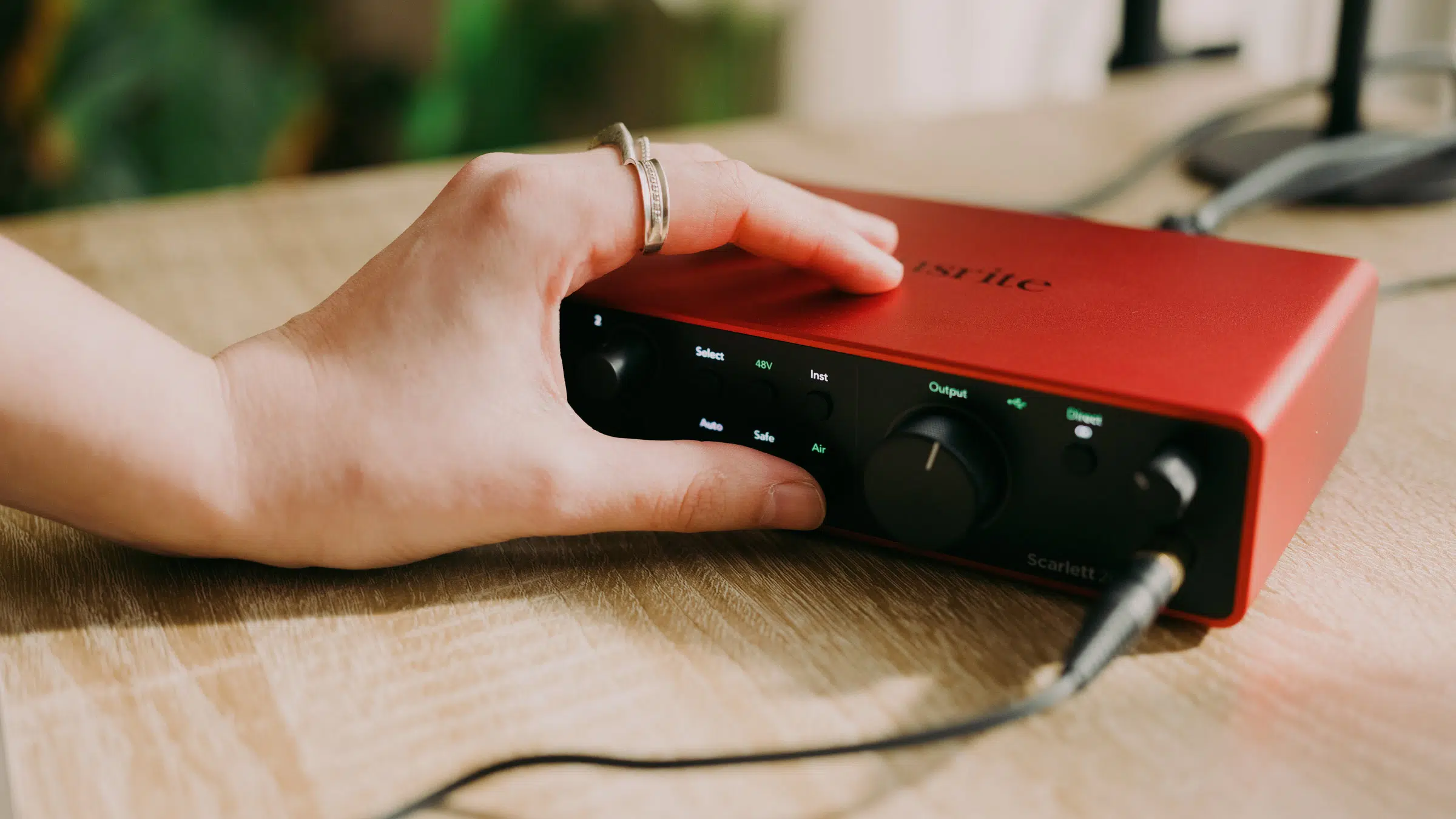 Focusrite Scarlett 2i2 4th Generation recording setup