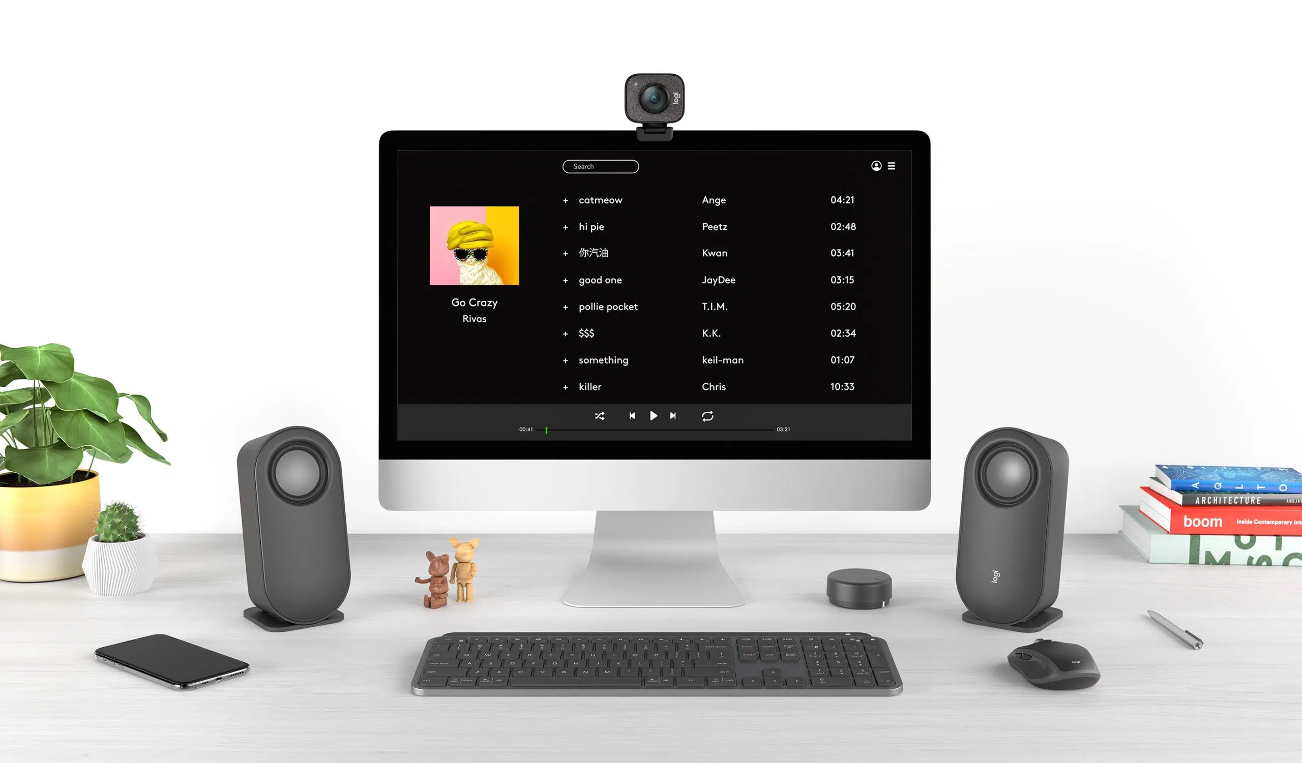 Logitech Z407 design and controls