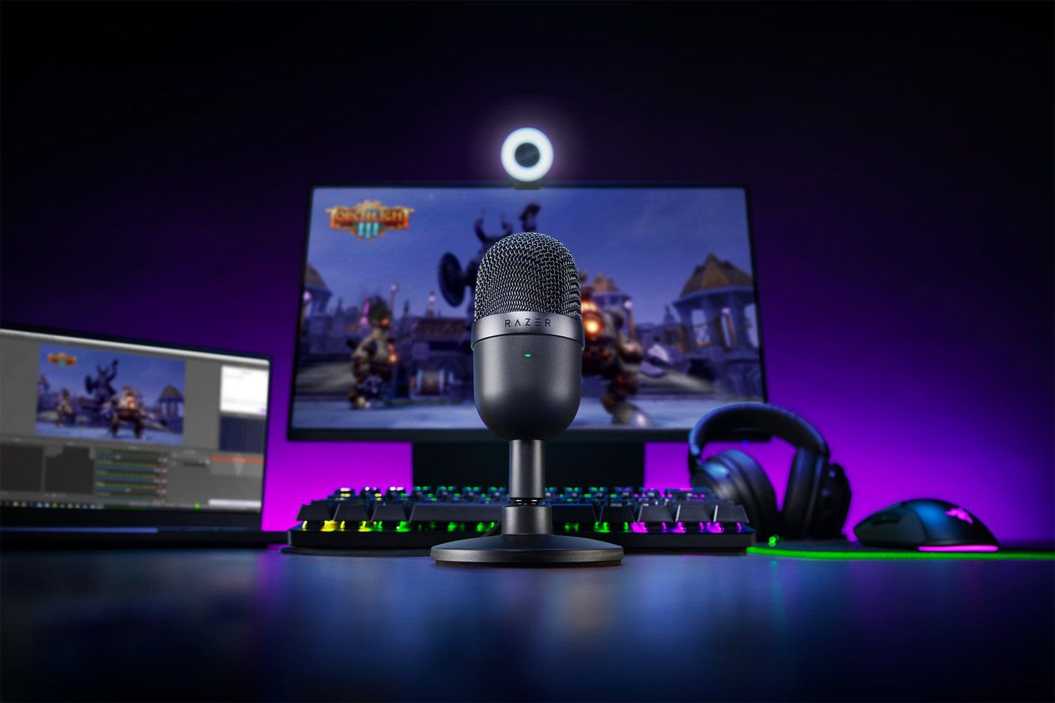 Razer Seiren Mini recording setup