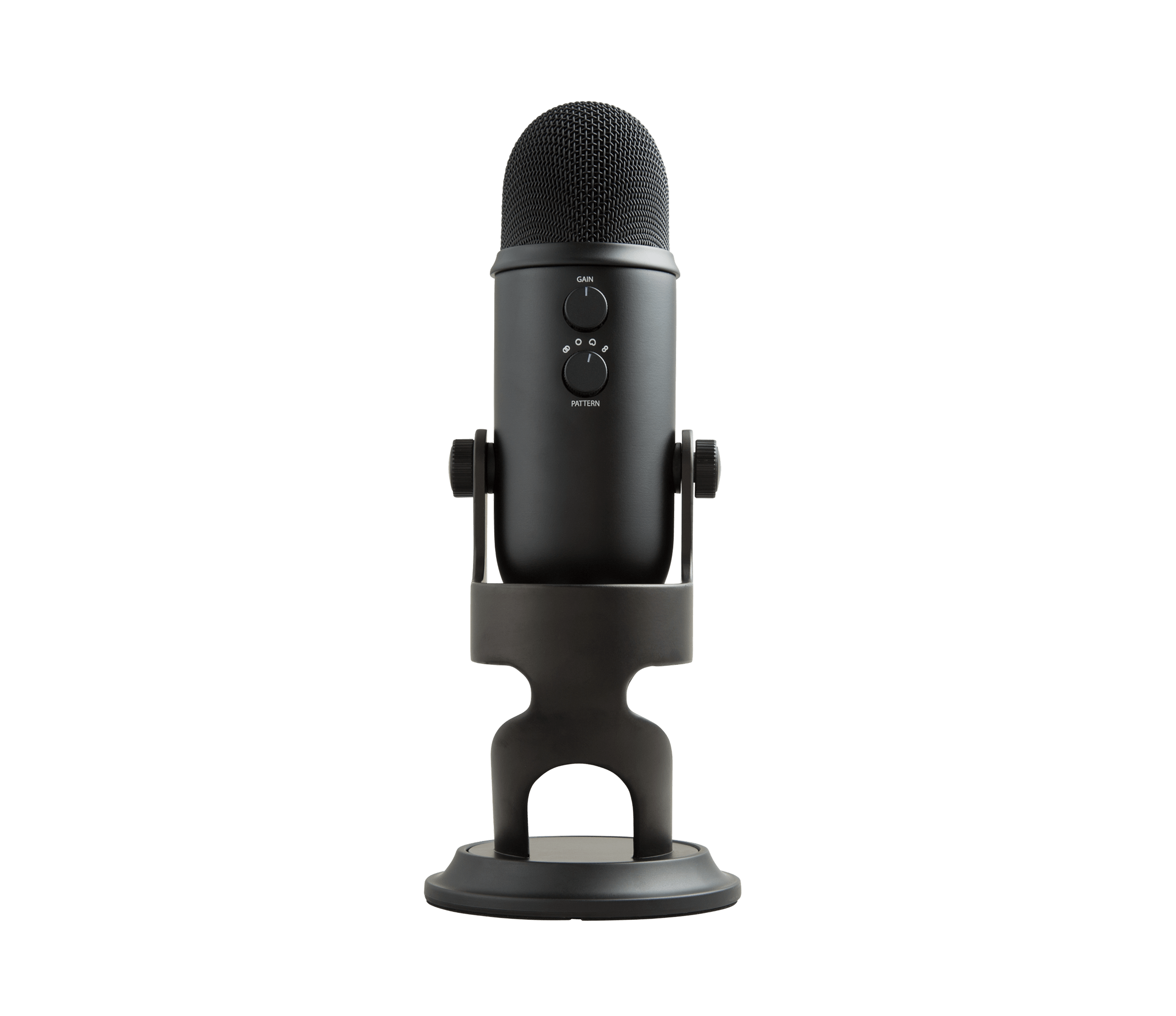Logitech Blue Yeti microphone design and controls