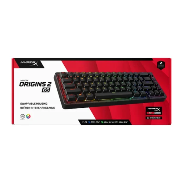 HyperX Origins 2 65 Mechanical Gaming Keyboard – Red Switch - AX Store Kuwait - 5