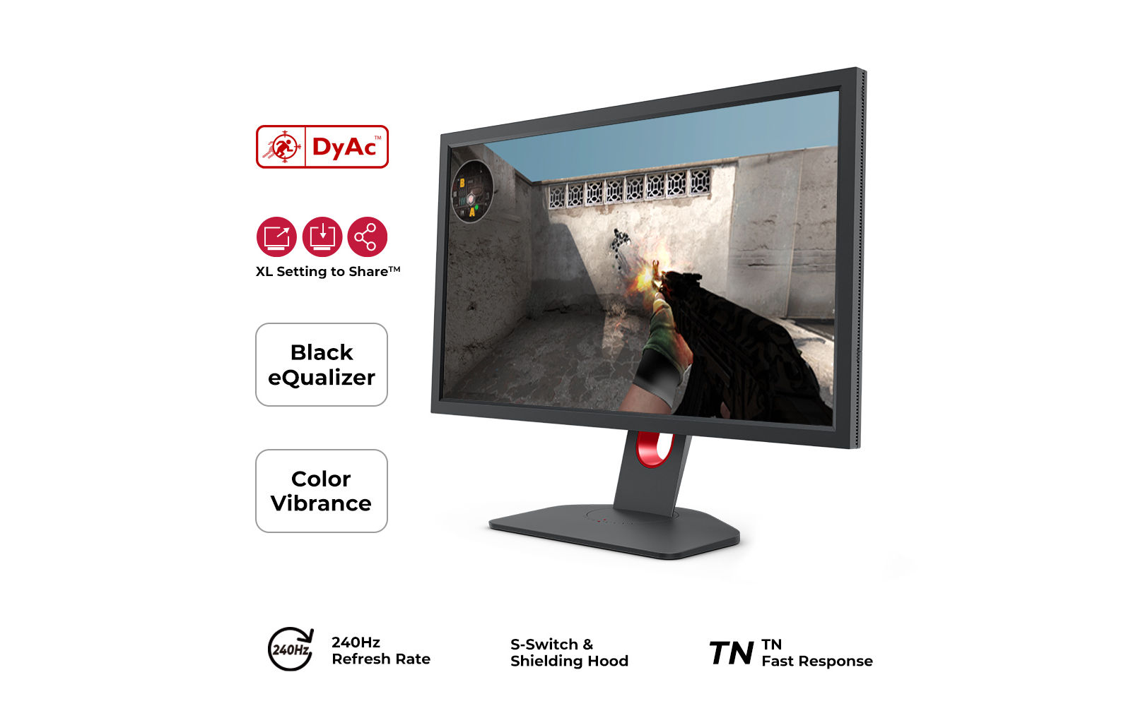 BenQ ZOWIE XL2546K gaming features overview