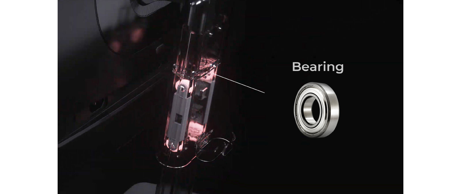 BenQ ZOWIE XL2586X+ ergonomic stand detail