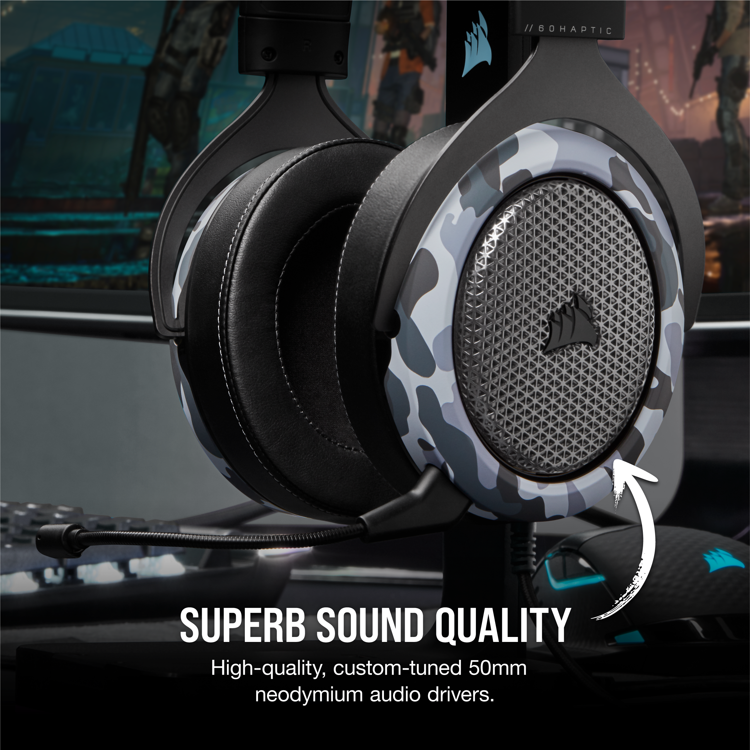 Corsair HS60 HAPTIC product detail