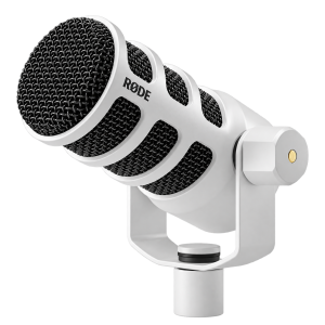 RØDE PodMic Dynamic XLR Broadcast Microphone, White