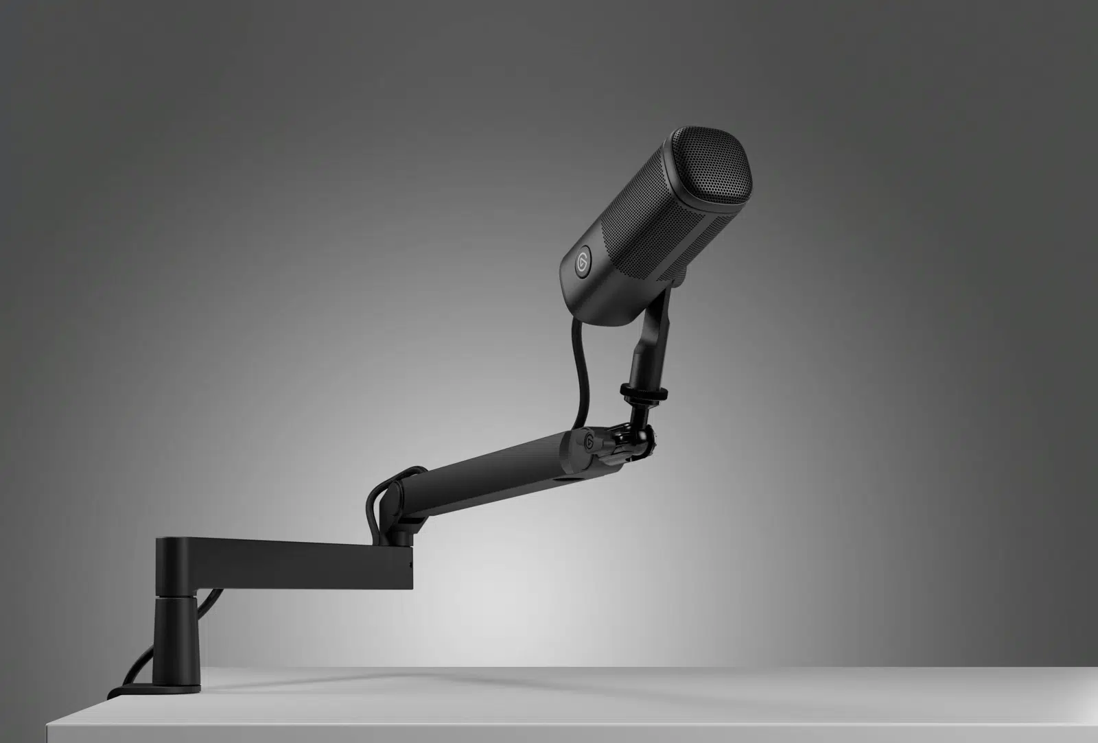 elgato wave mic arm lp black studio view