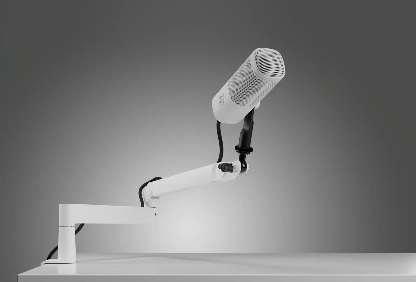 elgato wave mic arm lp white studio view