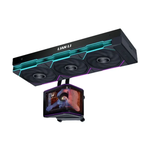 LIAN LI HydroShift II OLED Curved 360TL Liquid CPU Cooler – 6.67″ 2K OLED - AX Store Kuwait - 3
