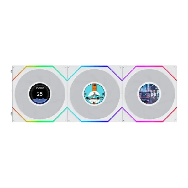 LIAN LI UNI FAN TL LCD FLEX Wireless 120mm ARGB Fans – 3 Pack - AX Store Kuwait - 2