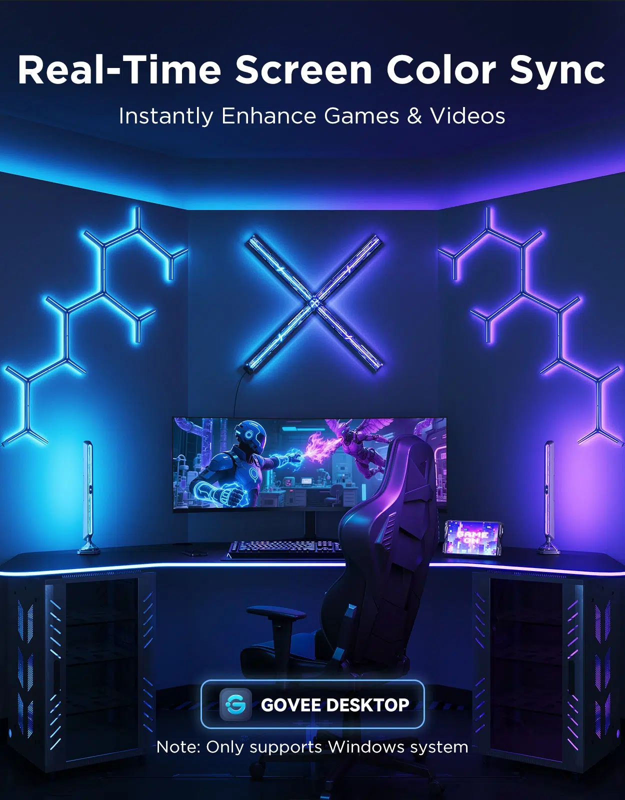 Govee gaming light bars Pro screen colour sync