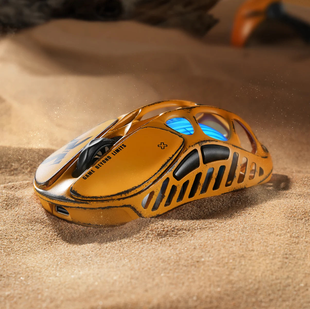 GravaStar Mercury X Battle-Worn Yellow angled view