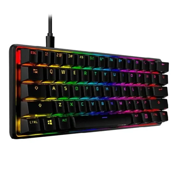 HyperX Alloy Origins 60 Mechanical Gaming Keyboard – Red Switch – English/Arabic – Black - AX Store Kuwait - 5