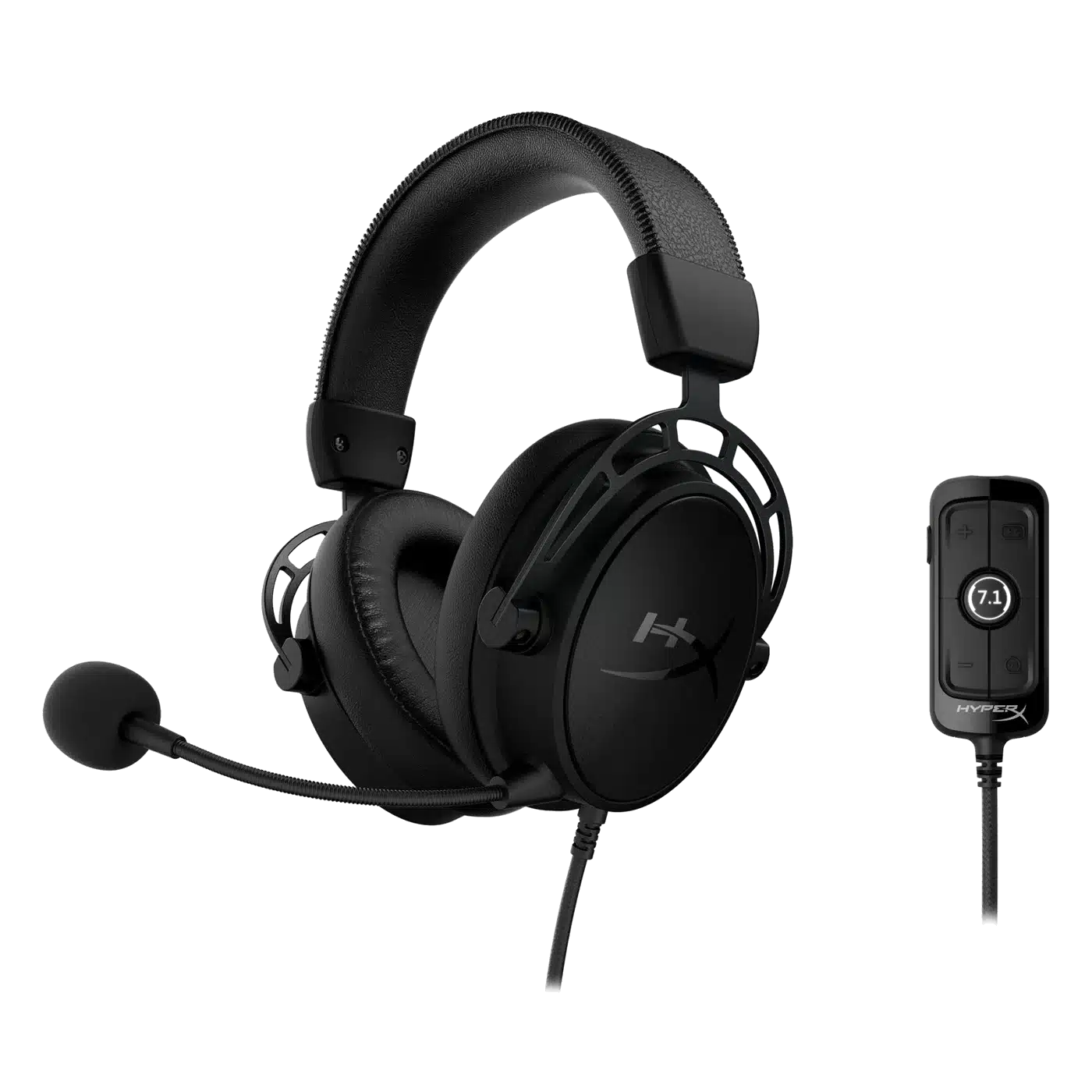 Hyperx Cloud Alpha S Black, headset with USB audio mixer